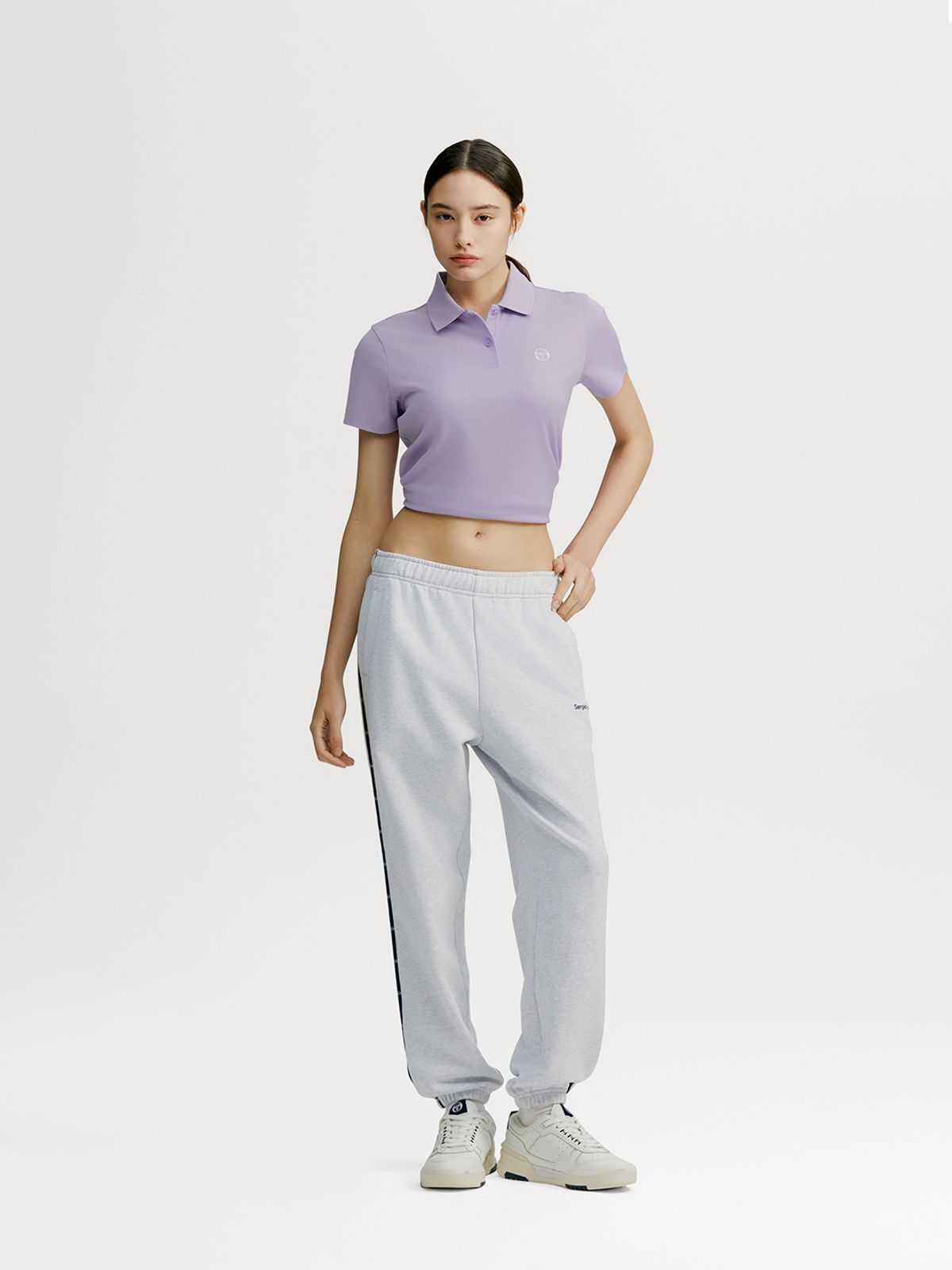 세르지오 타키니(SERGIO TACCHINI) W 데일리 스웻 조거 팬츠 (L.Melange Grey)