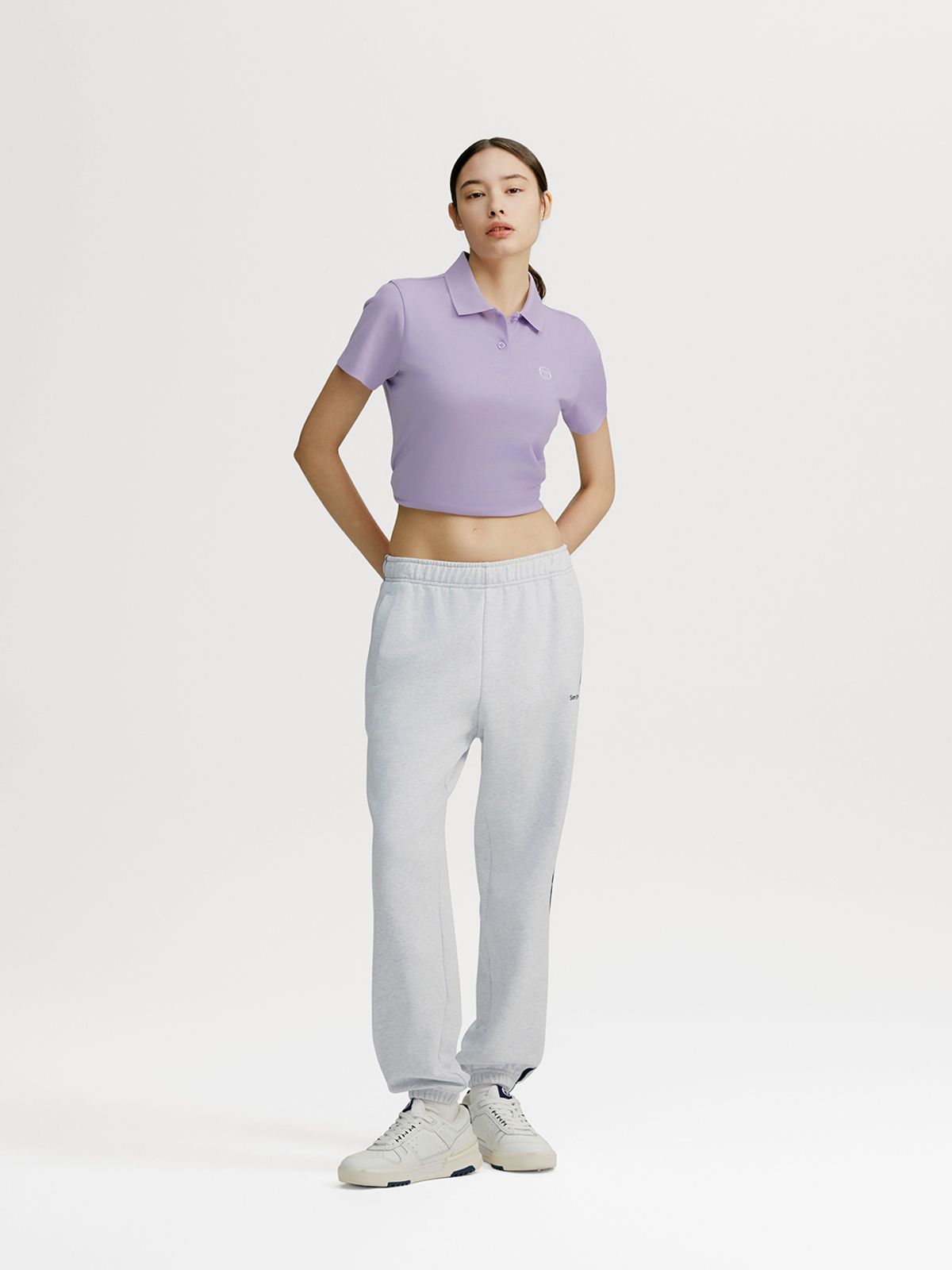 세르지오 타키니(SERGIO TACCHINI) W 데일리 스웻 조거 팬츠 (L.Melange Grey)