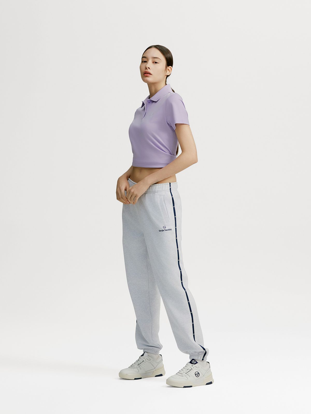 세르지오 타키니(SERGIO TACCHINI) W 데일리 스웻 조거 팬츠 (L.Melange Grey)
