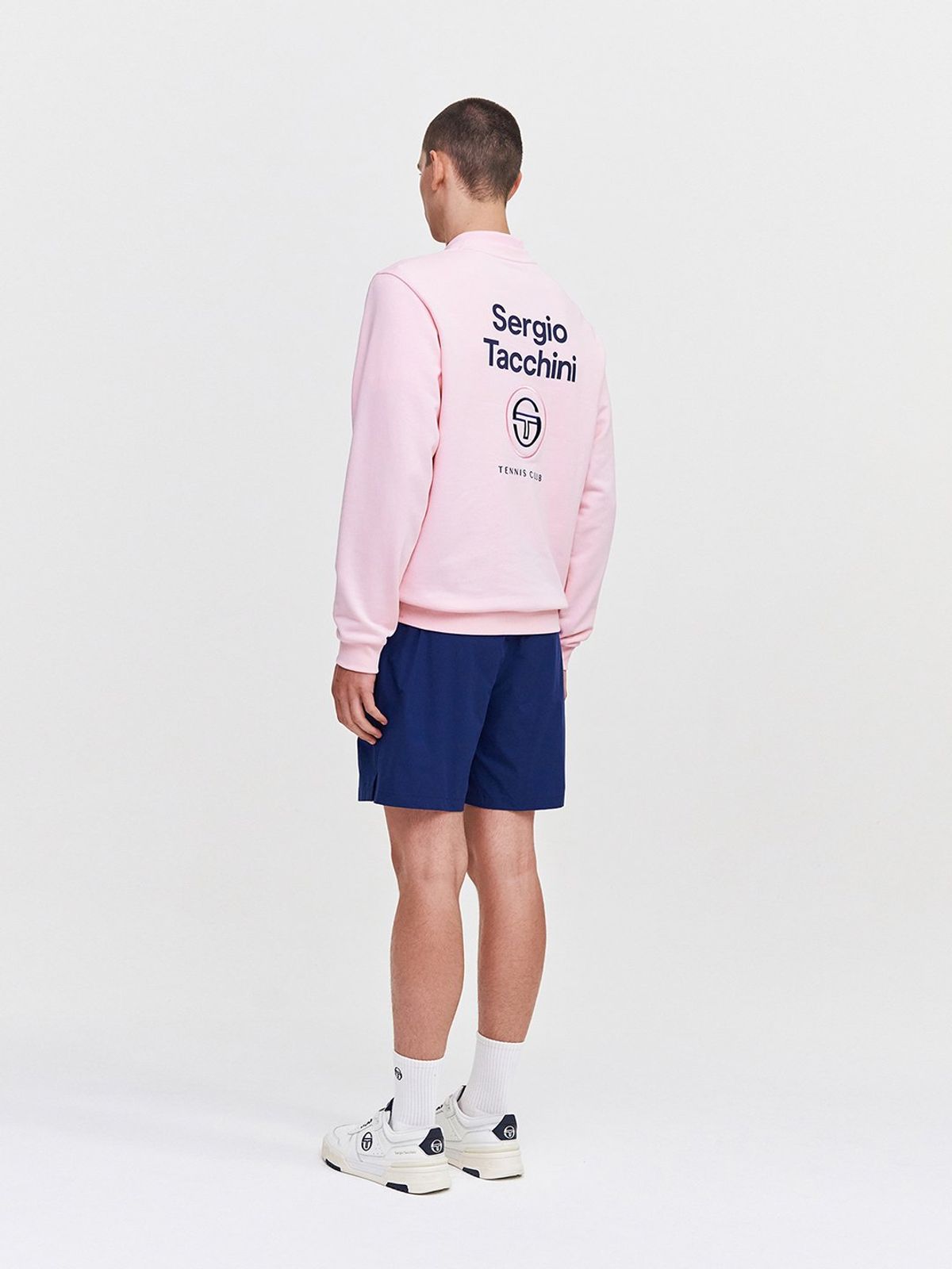 세르지오 타키니(SERGIO TACCHINI) U 데일리 백아트웍 맨투맨 (L.Pink)