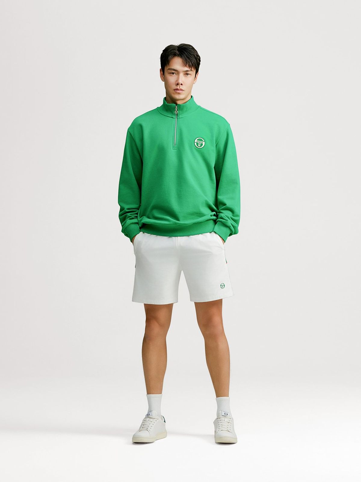 세르지오 타키니(SERGIO TACCHINI) M 프레피 하프집 풀오버 (Green)