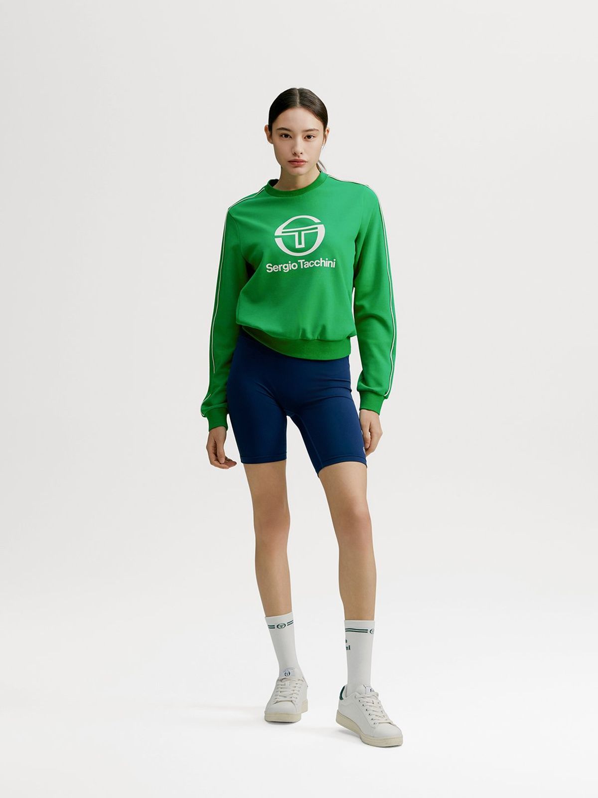 세르지오 타키니(SERGIO TACCHINI) W 에센셜 아트웍 맨투맨 (Green)