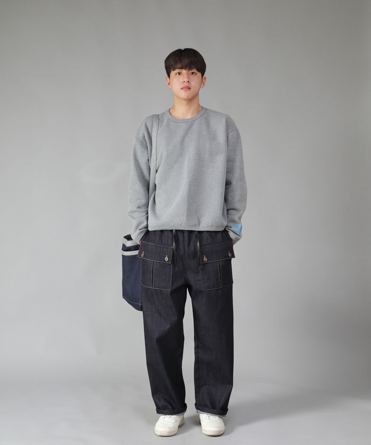 세인트크루(SAINTCREW) 디바이딩 M 크로스백 DVM-123 인디고데님