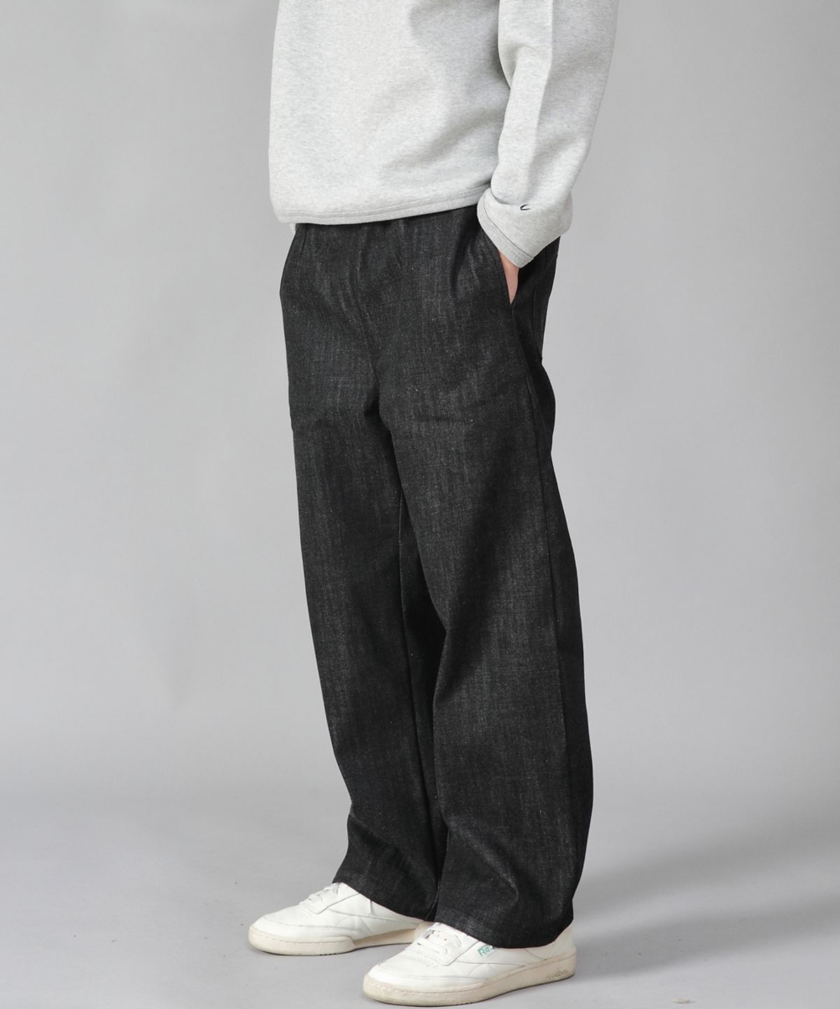 세인트크루(SAINTCREW) EX 와이드팬츠 EXW-347 블랙데님 BKS