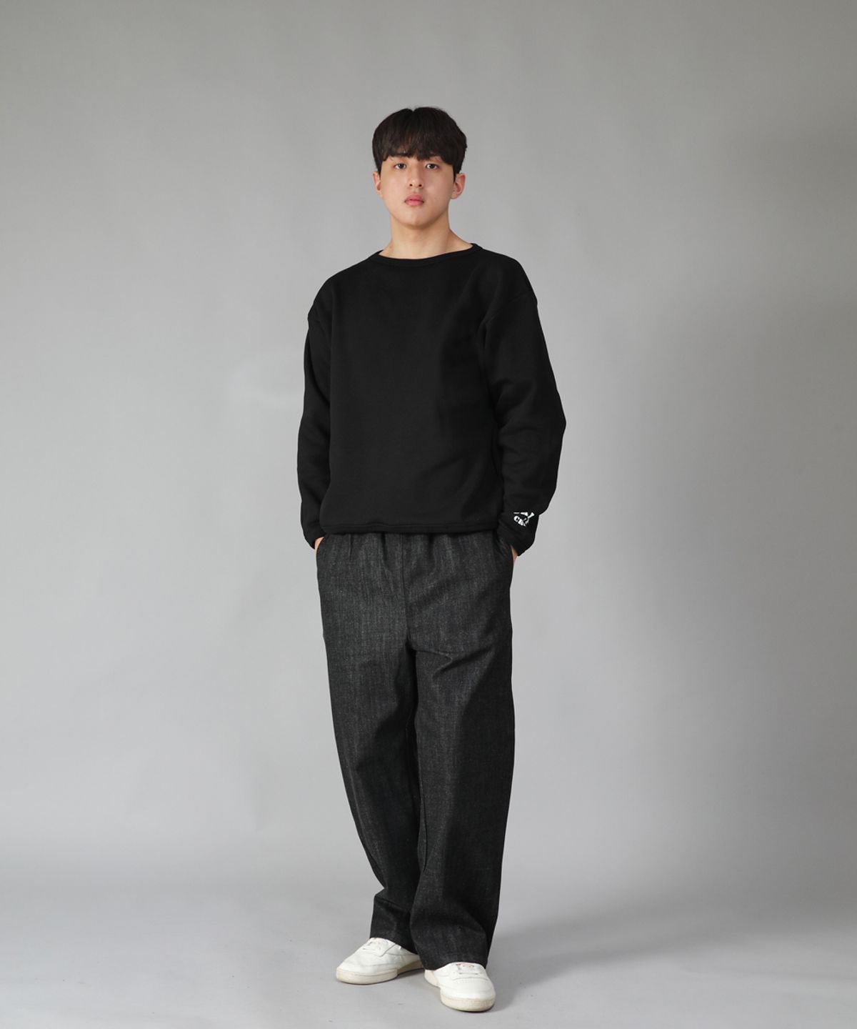 세인트크루(SAINTCREW) EX 와이드팬츠 EXW-347 블랙데님 BKS