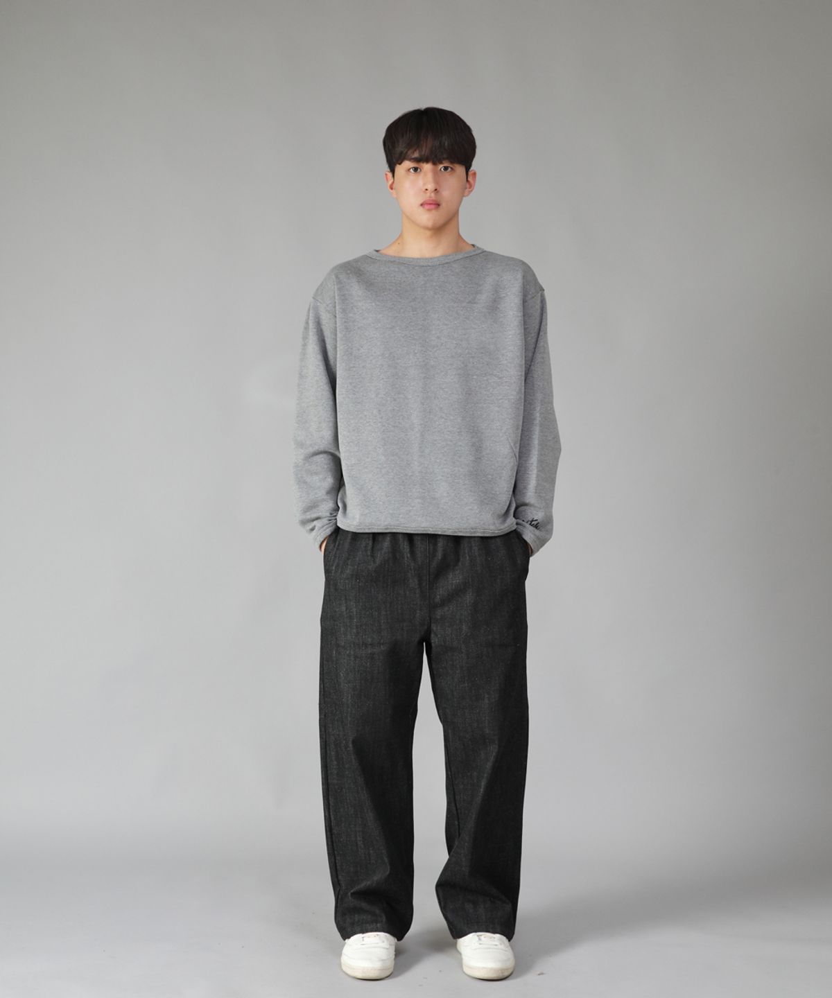 세인트크루(SAINTCREW) EX 와이드팬츠 EXW-347 블랙데님 BKS