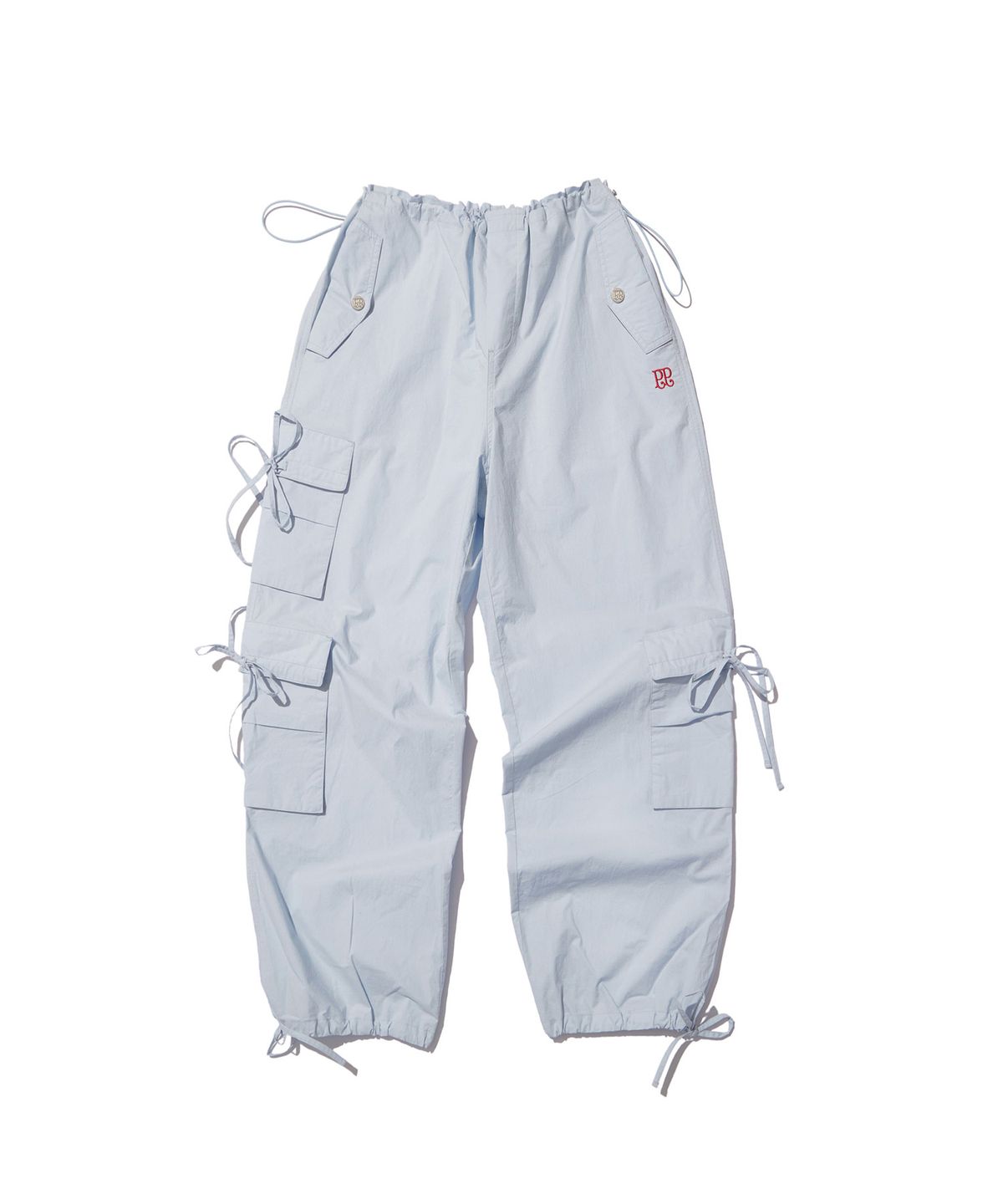 핍펫(PIPPET) Cotton Ribbon Cargo Pants (sky blue)