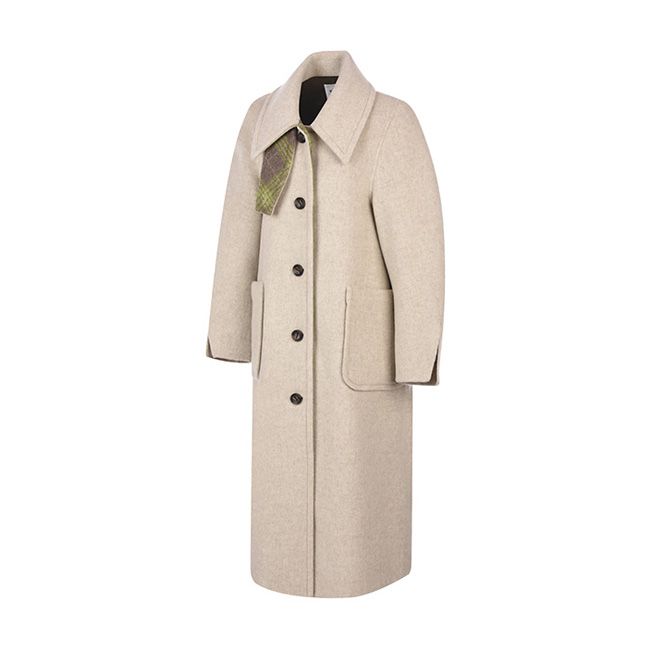 MUSINSA公式 | VISITINNEWYORK Mixed color handmade long coat