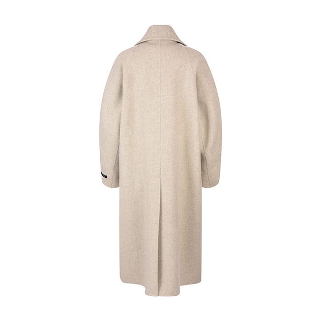 styling/ スタイリング color long coat Italian Wool Mix Maxi Double Breasted Tailored Coat | Karen