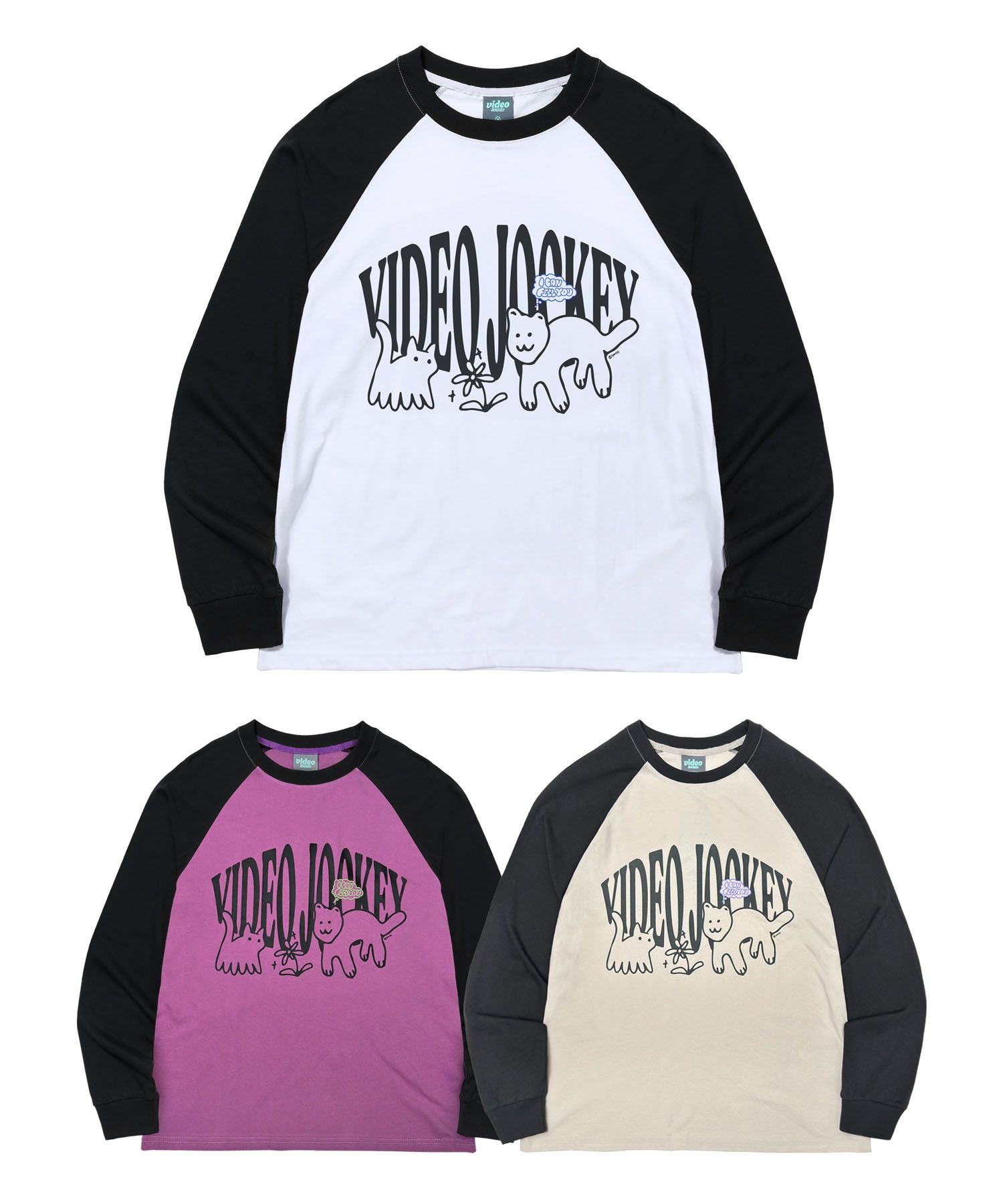 MUSINSA公式 | VIDEO JOCKEY Making Hoshi's Friend Raglan LS T