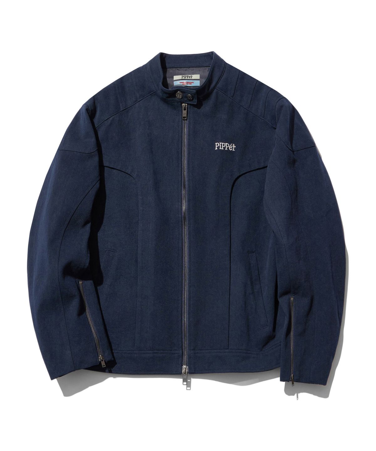 핍펫(PIPPET) Cotton Racing Jacket (navy)