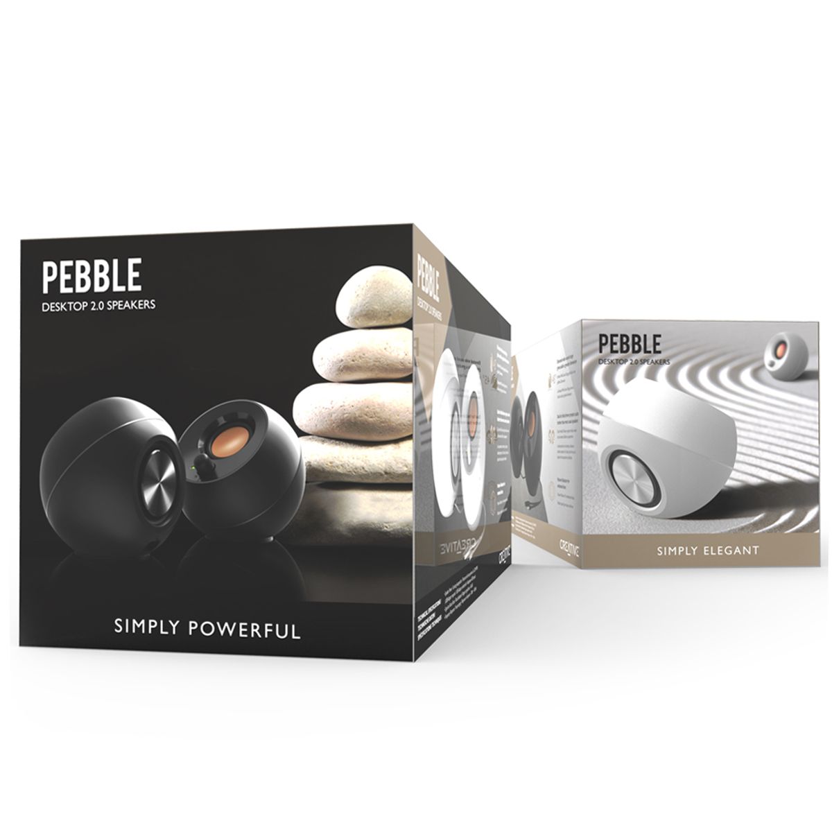 크리에이티브(CREATIVE) PEBBLE 2.0 블랙 PC 스피커