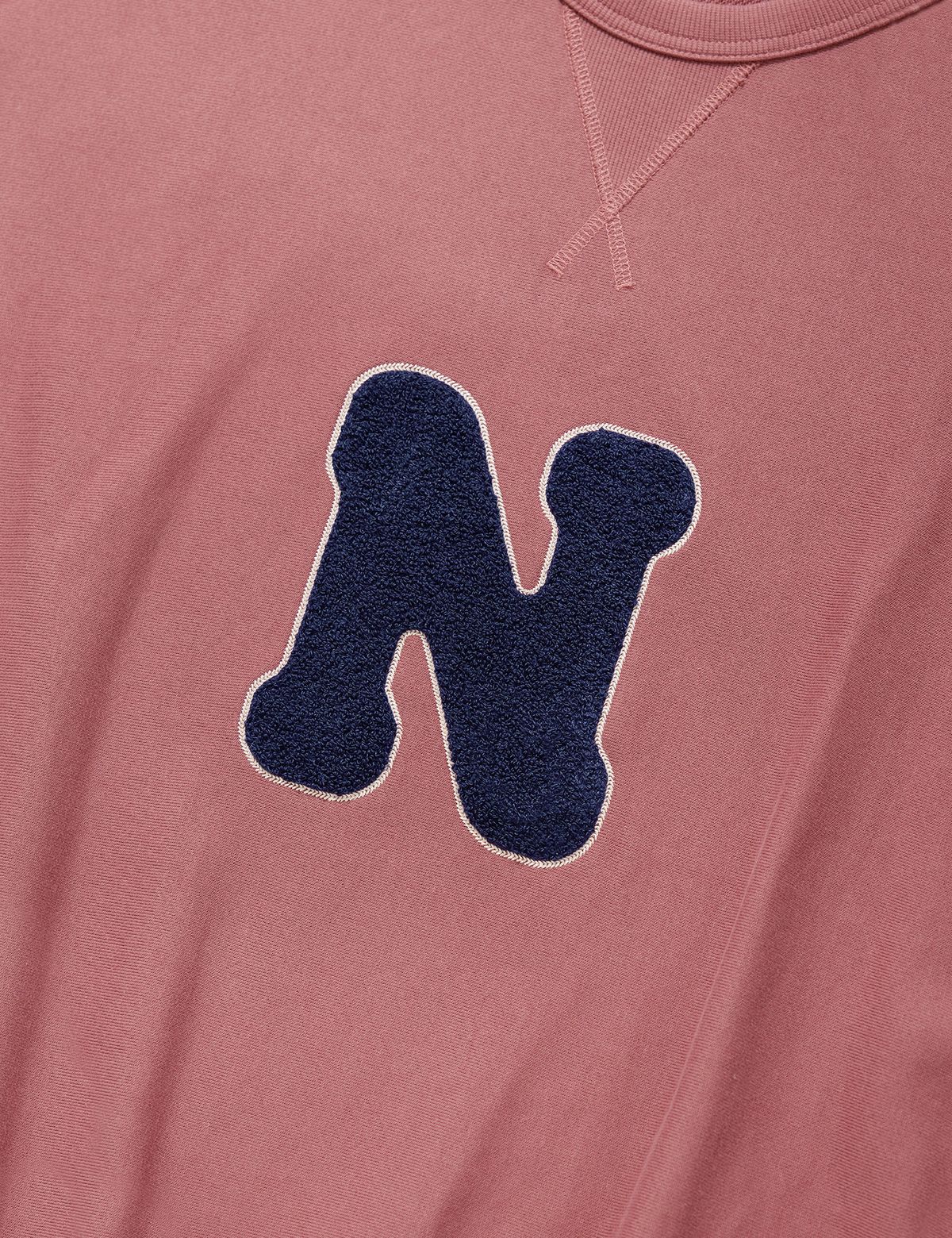 네이머클로딩(NAMERCLOTHING) N BOUCLE SWEATSHIRTS PINK BROWN