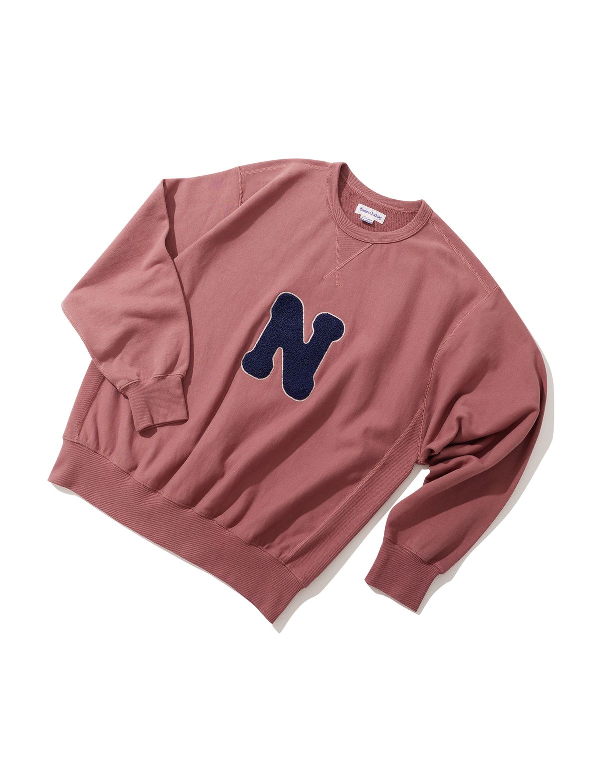 네이머클로딩(NAMERCLOTHING) N BOUCLE SWEATSHIRTS PINK BROWN