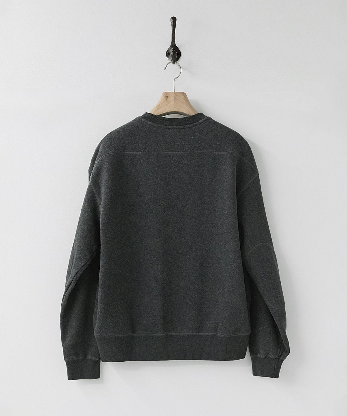러프사이드(ROUGHSIDE) Oversized Sweat Shirt Graphite