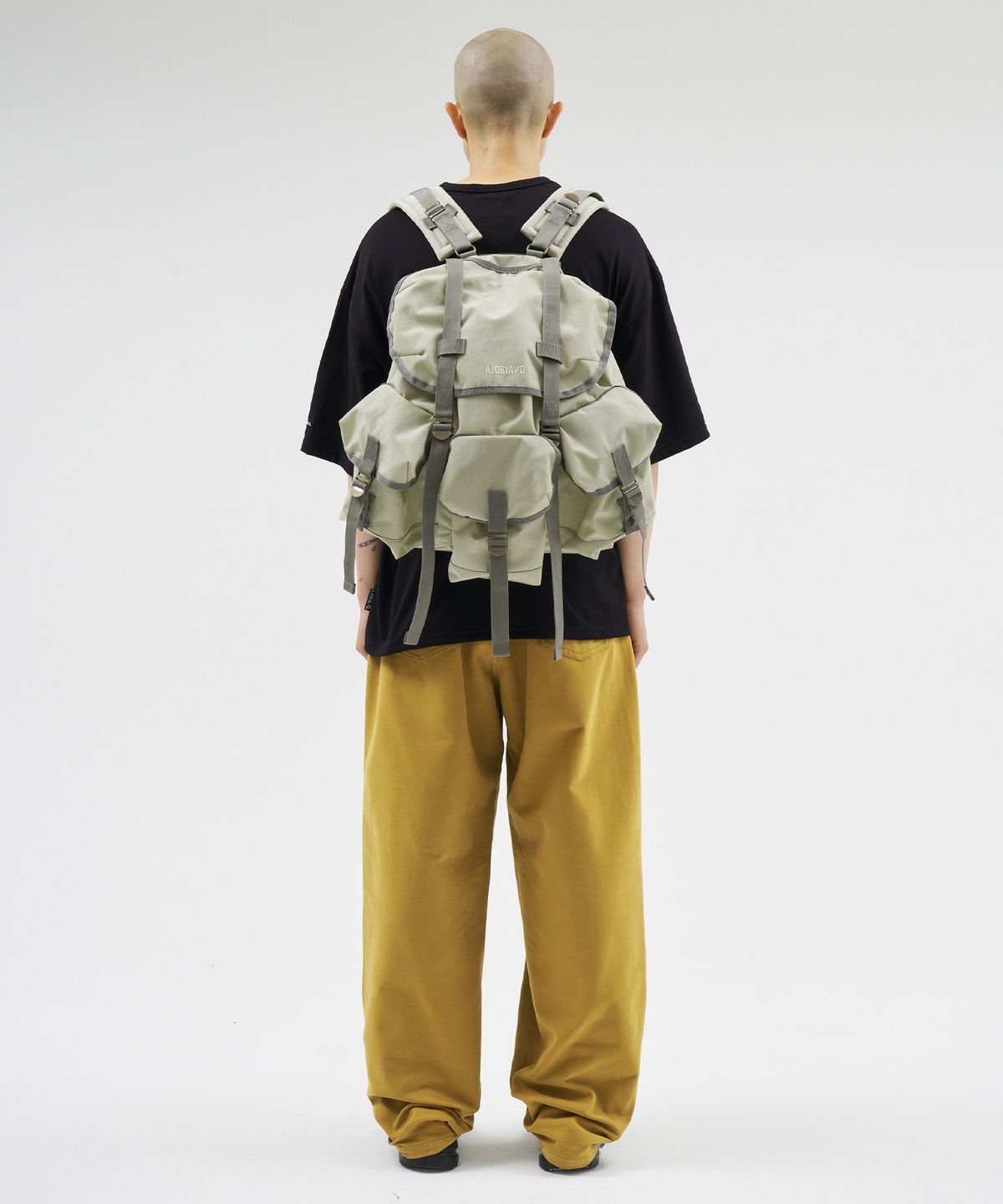 아조바이아조(AJOBYAJO) Nylon Alice Pack [LIGHT GREY]