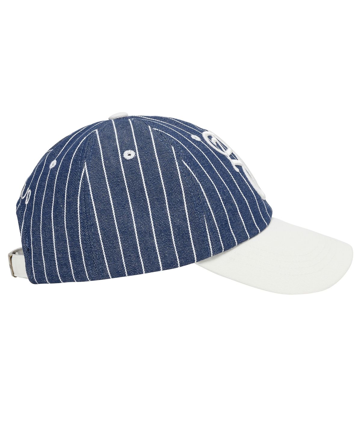 아조바이아조(AJOBYAJO) Sporty Logo Stripe Denim Cap [BLUE]