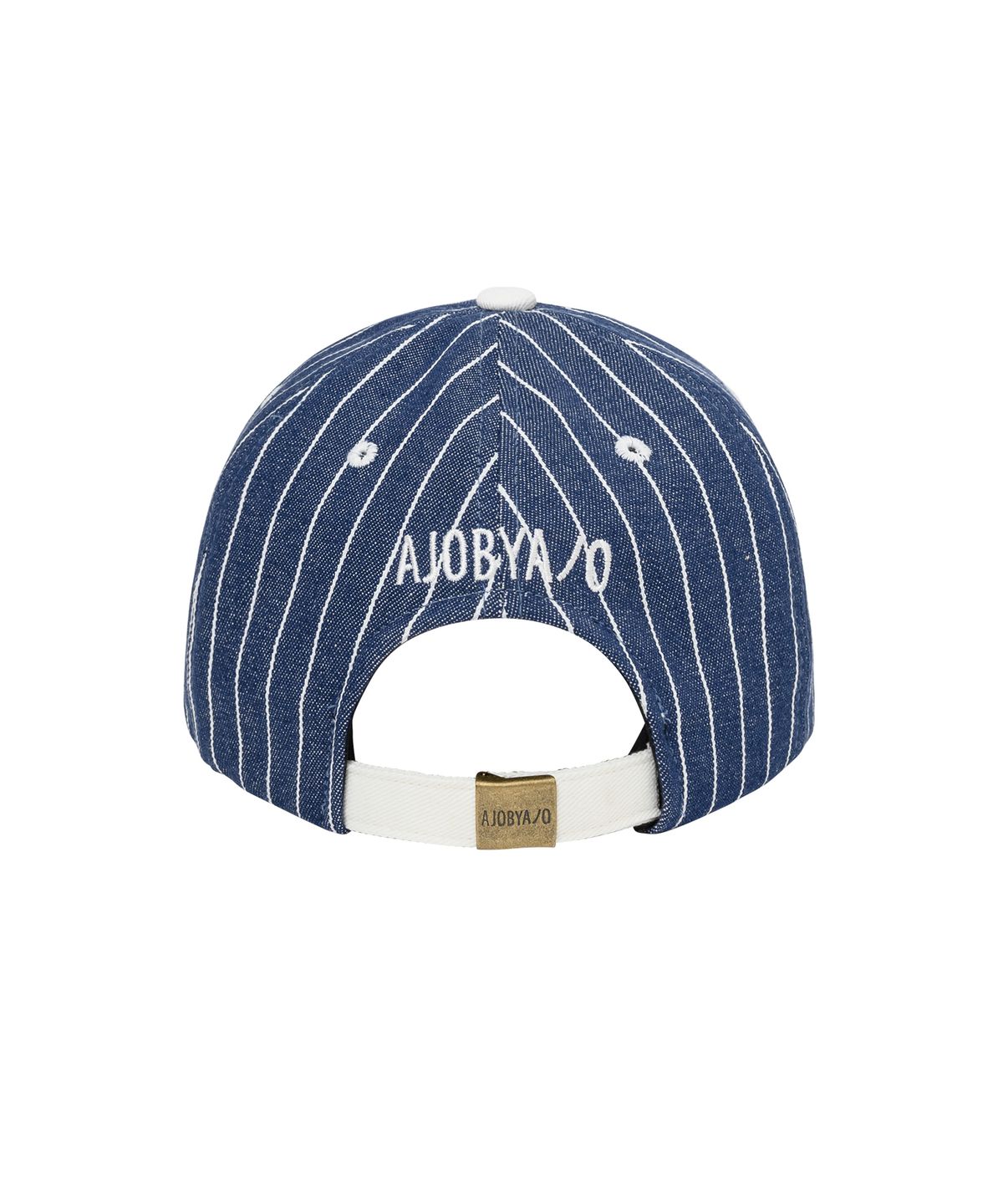 아조바이아조(AJOBYAJO) Sporty Logo Stripe Denim Cap [BLUE]
