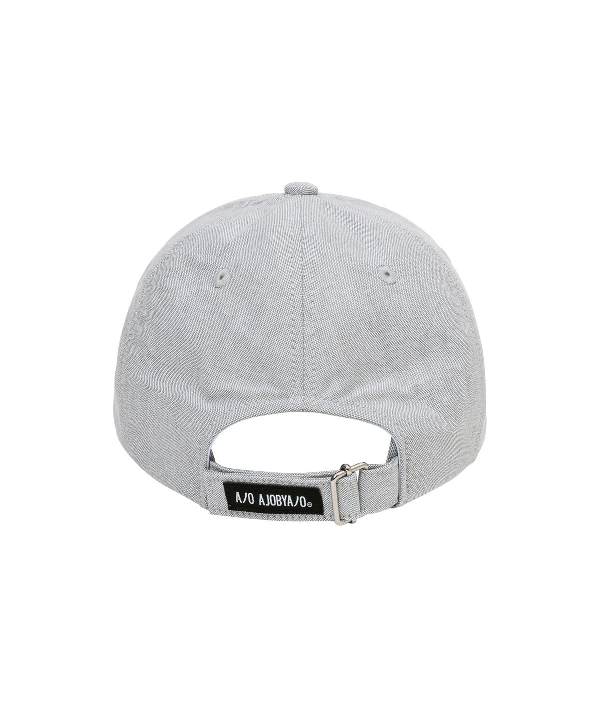 아조바이아조(AJOBYAJO) Logo Oxford Cap [LIGHT GREY]