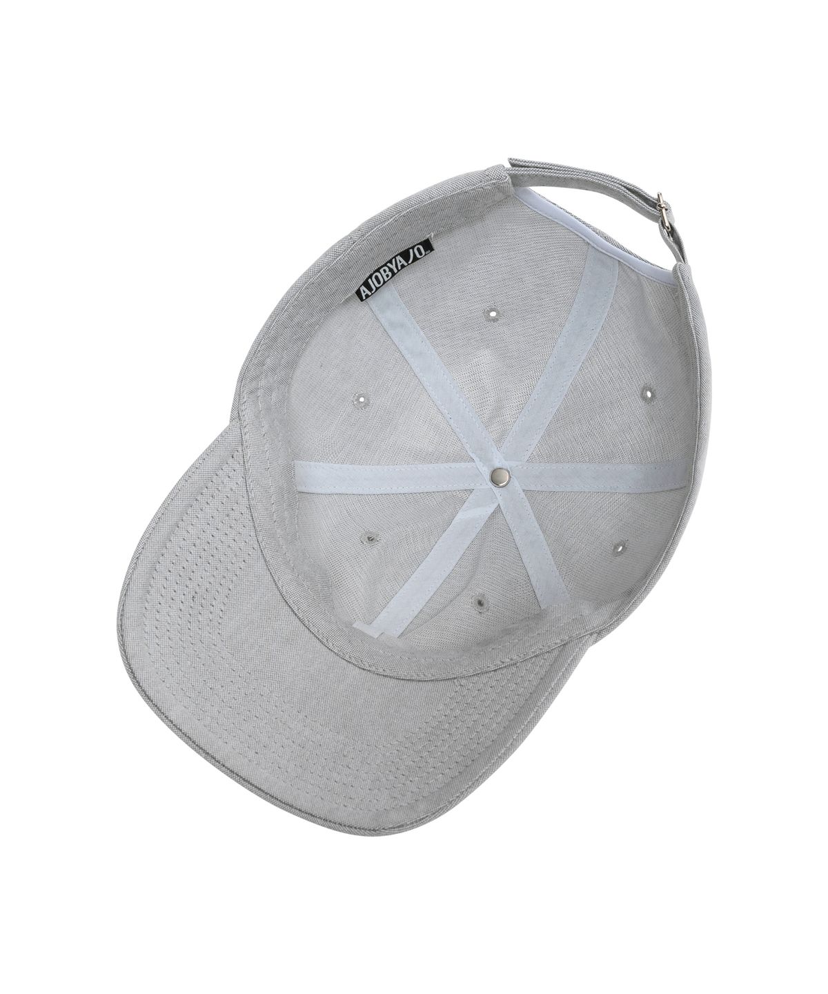 아조바이아조(AJOBYAJO) Logo Oxford Cap [LIGHT GREY]