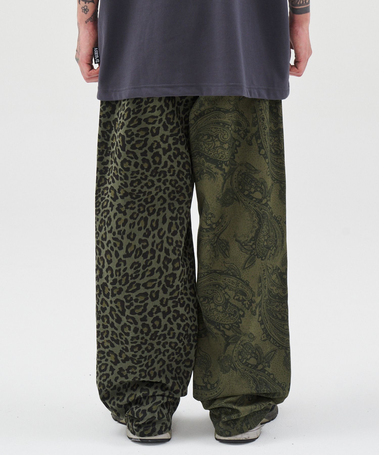 【AJO AJOBYAJO】24FW★ Pattern Mixed Pants MUSINSA | AJOBYAJO Pattern Mixed Pants [KHAKI]