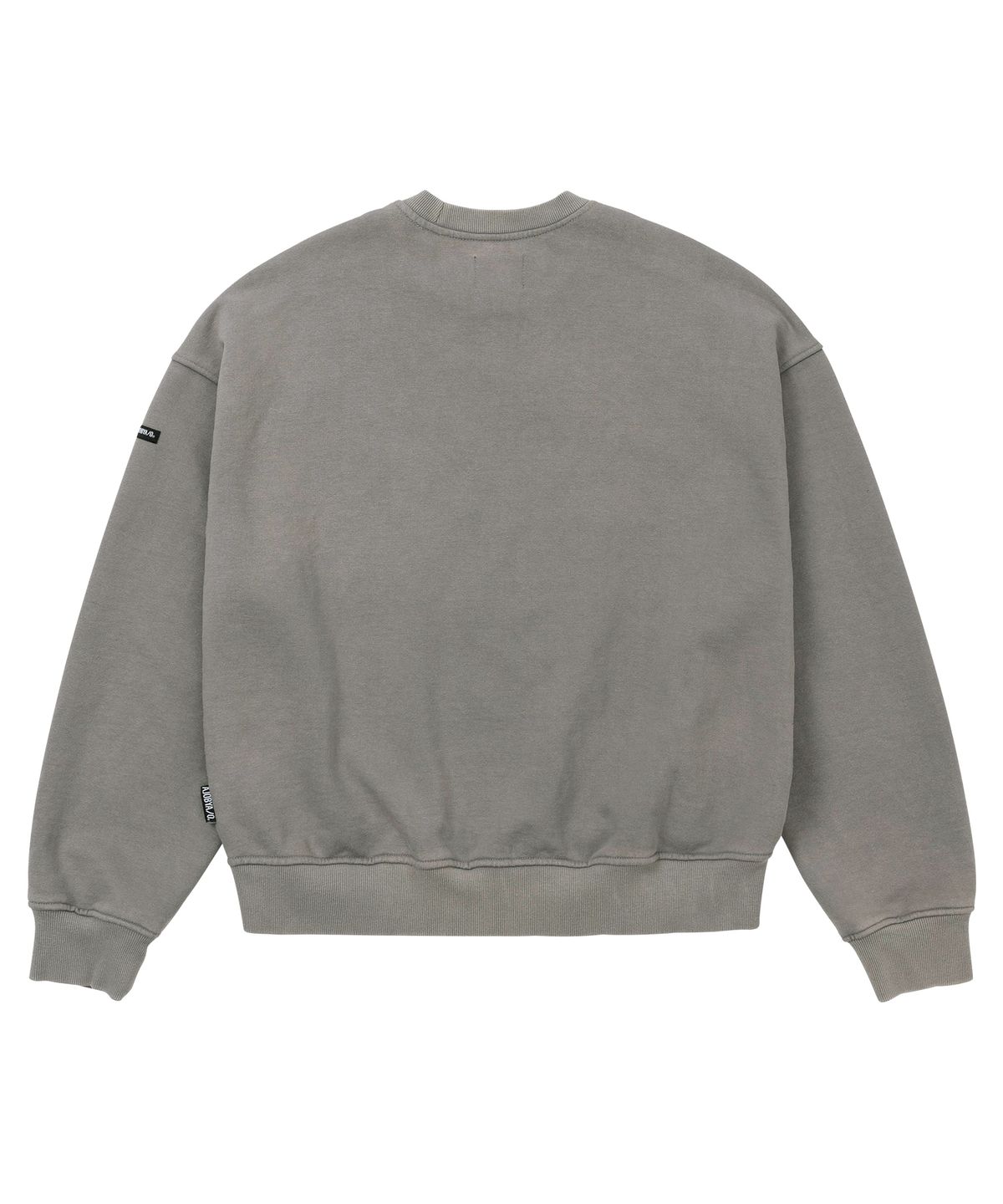 아조바이아조(AJOBYAJO) Sporty Logo Applique Washed Sweatshirt [GREY]