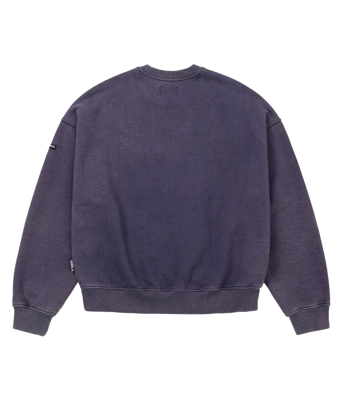 아조바이아조(AJOBYAJO) Sporty Logo Applique Washed Sweatshirt [NAVY]