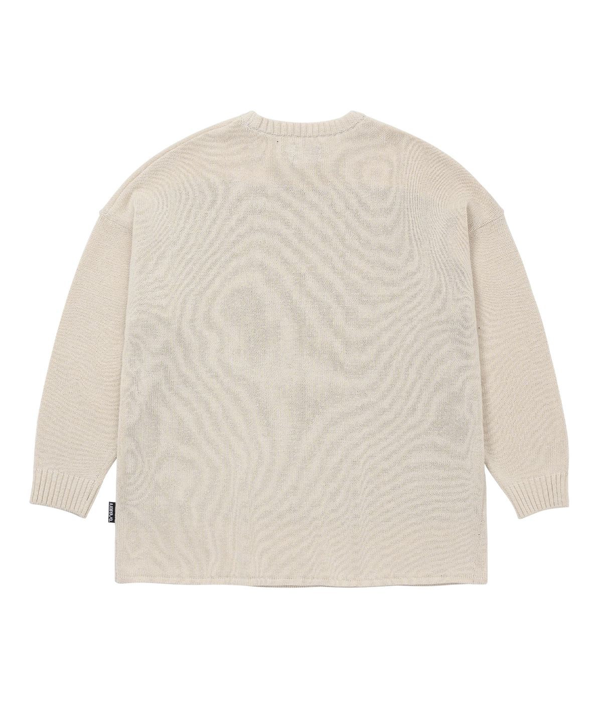 아조바이아조(AJOBYAJO) Total Logo High-Twist Yarn Sweater [IVORY]