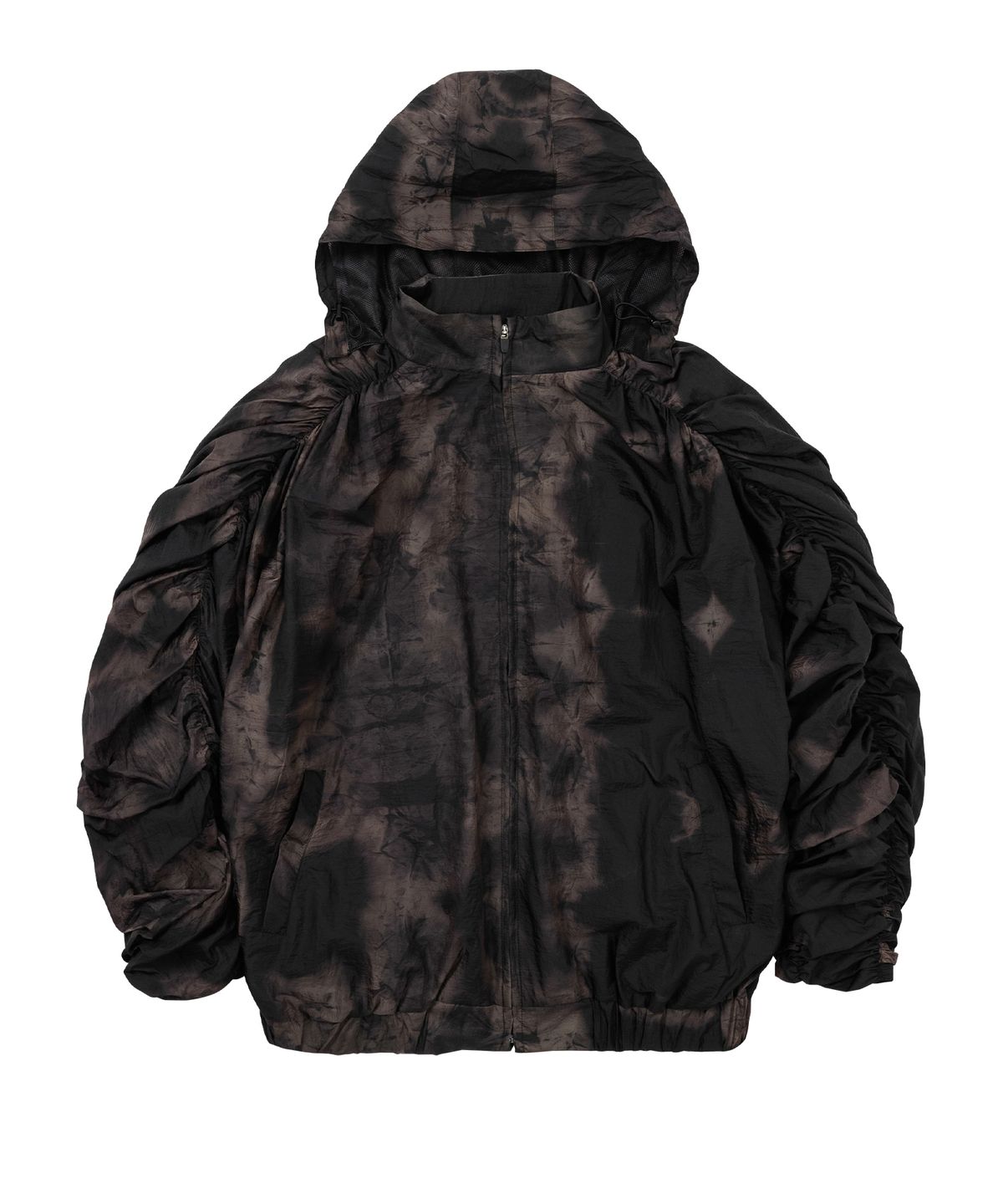 아조바이아조(AJOBYAJO) Tie-Dye Pleats Jacket [BLACK]
