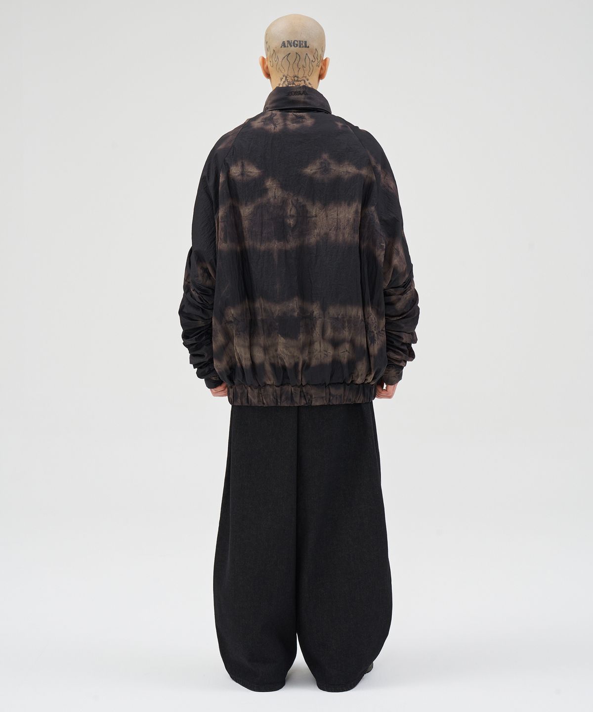 아조바이아조(AJOBYAJO) Tie-Dye Pleats Jacket [BLACK]
