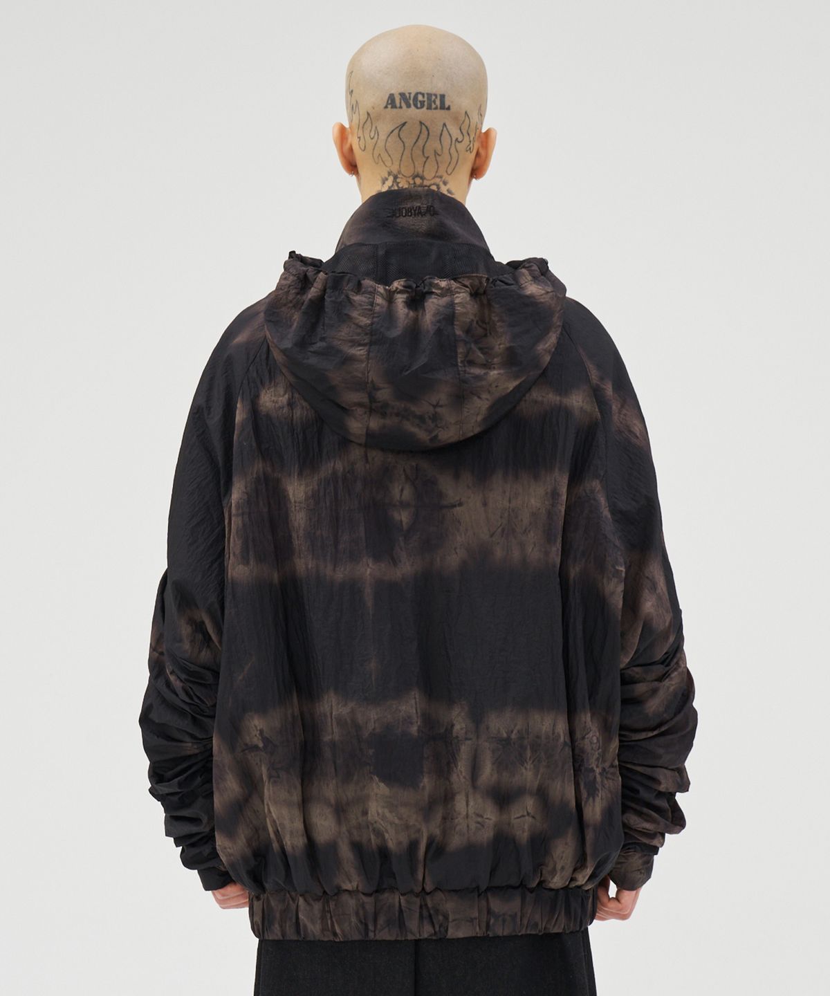 아조바이아조(AJOBYAJO) Tie-Dye Pleats Jacket [BLACK]