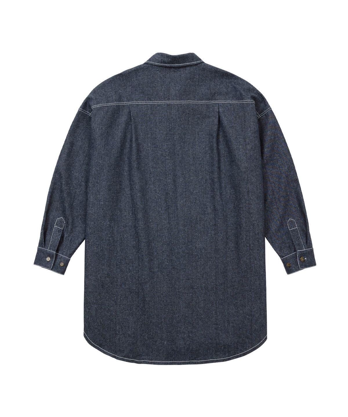 아조바이아조(AJOBYAJO) Recycled Denim Oversized Shirt Jacket [NAVY]