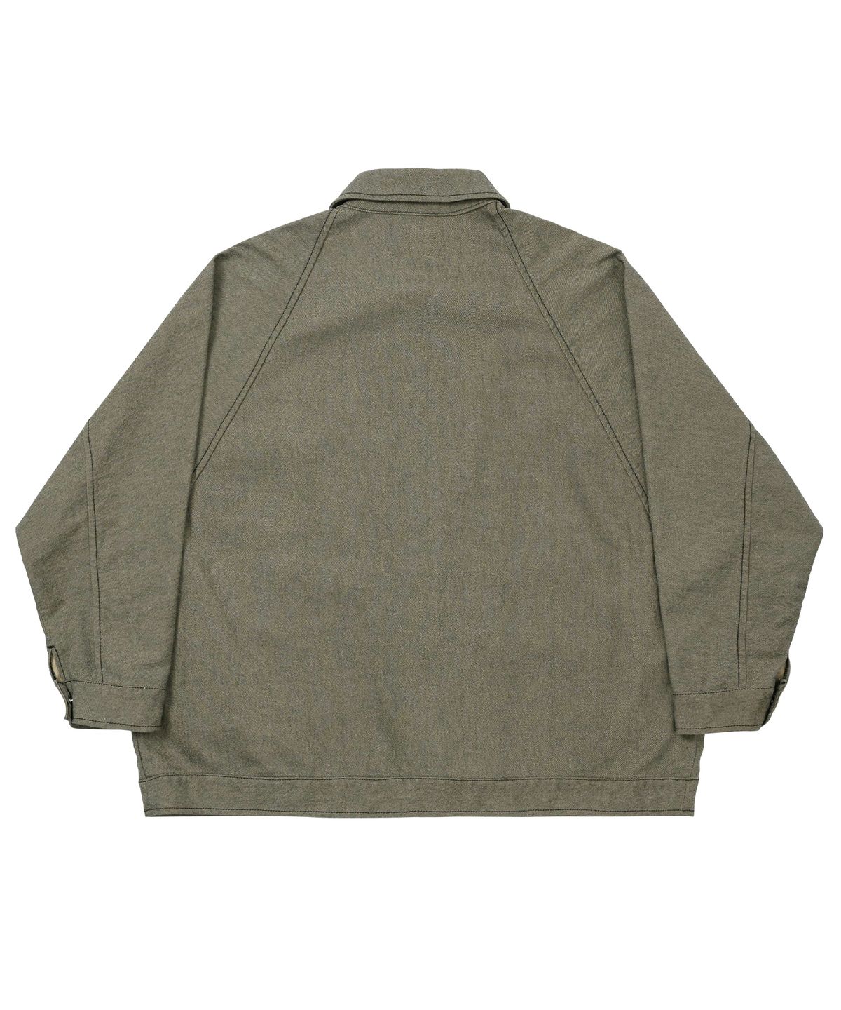 아조바이아조(AJOBYAJO) Batwing Two-Tone Twill Jacket [KHAKI]