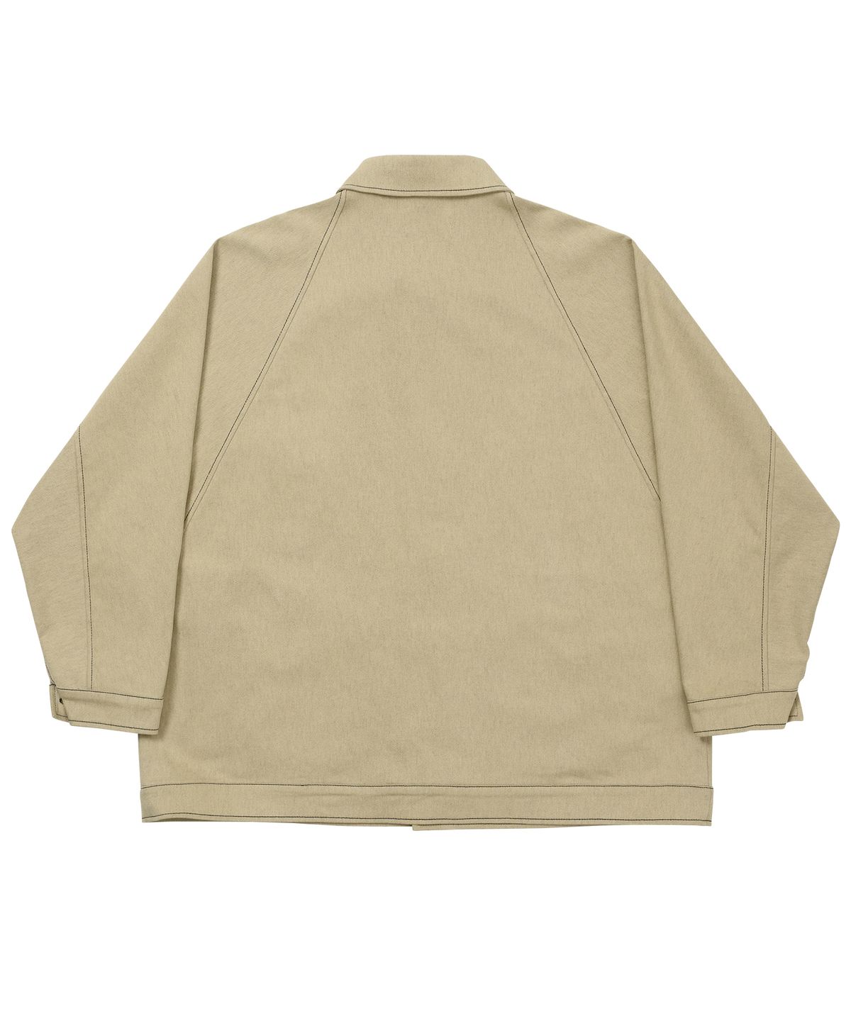 아조바이아조(AJOBYAJO) Batwing Two-Tone Twill Jacket [BEIGE]