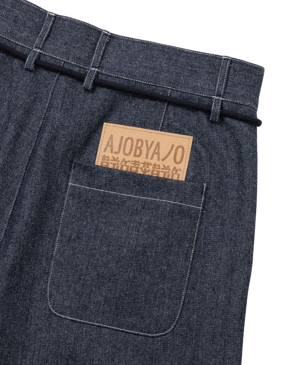 아조바이아조(AJOBYAJO) Recycled Denim Bermuda Pants [NAVY]