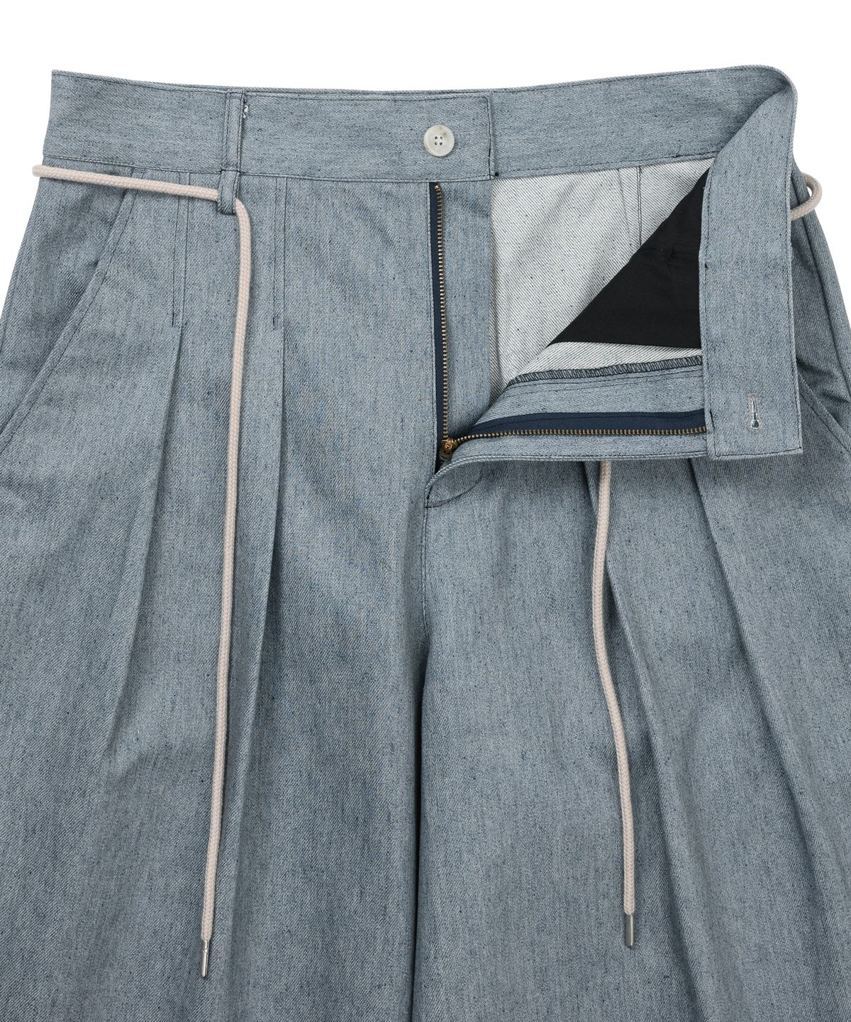 아조바이아조(AJOBYAJO) Recycled Denim Bermuda Pants [SKY BLUE]