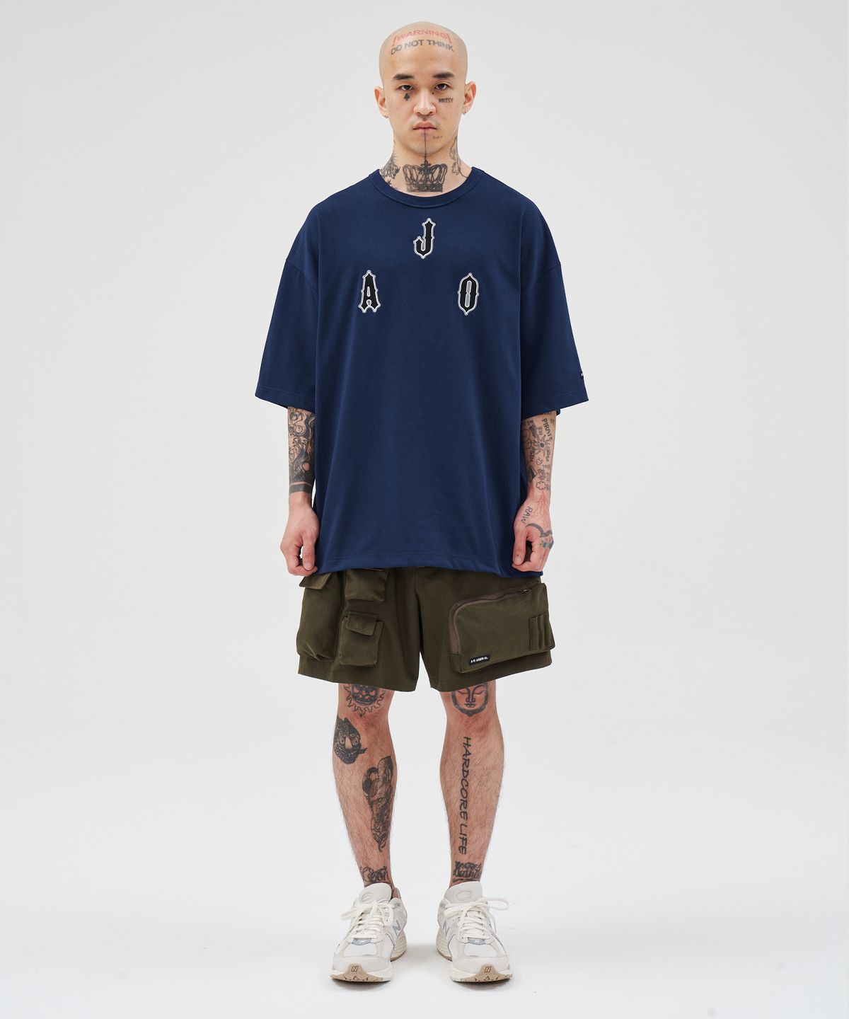 아조바이아조(AJOBYAJO) Diamond Logo T-Shirt [NAVY]