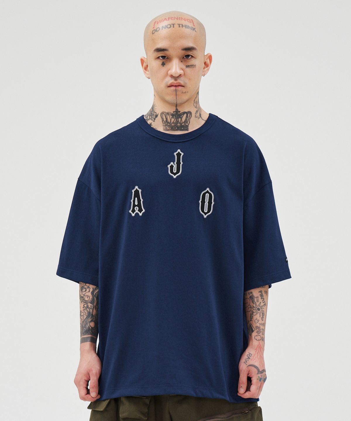 아조바이아조(AJOBYAJO) Diamond Logo T-Shirt [NAVY]
