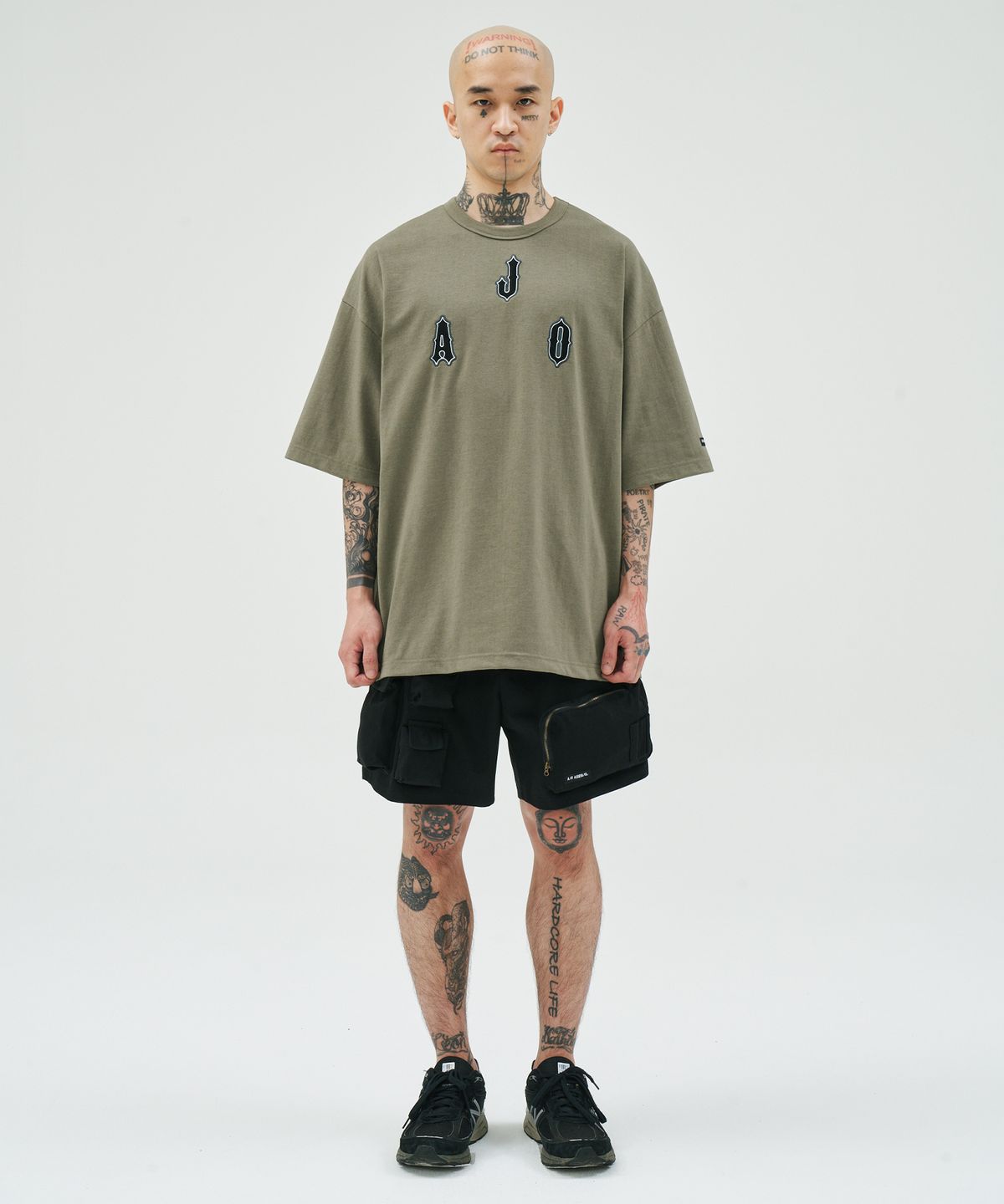 아조바이아조(AJOBYAJO) Diamond Logo T-Shirt [KHAKI]