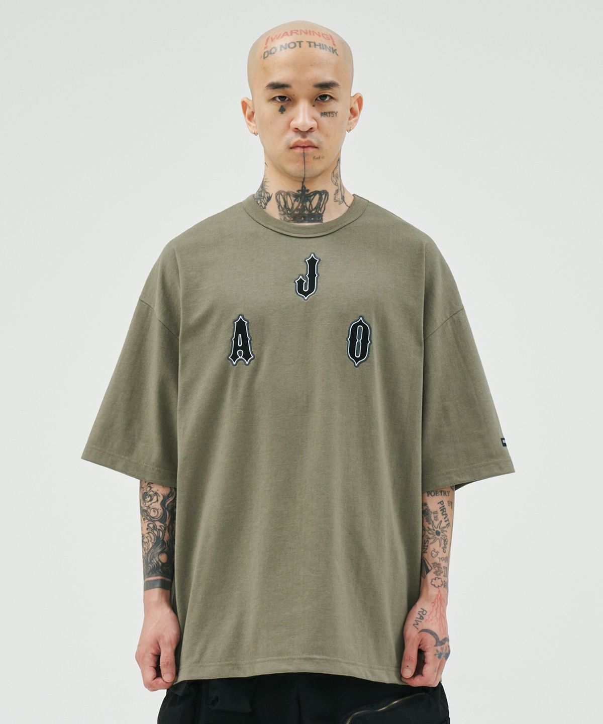 아조바이아조(AJOBYAJO) Diamond Logo T-Shirt [KHAKI]