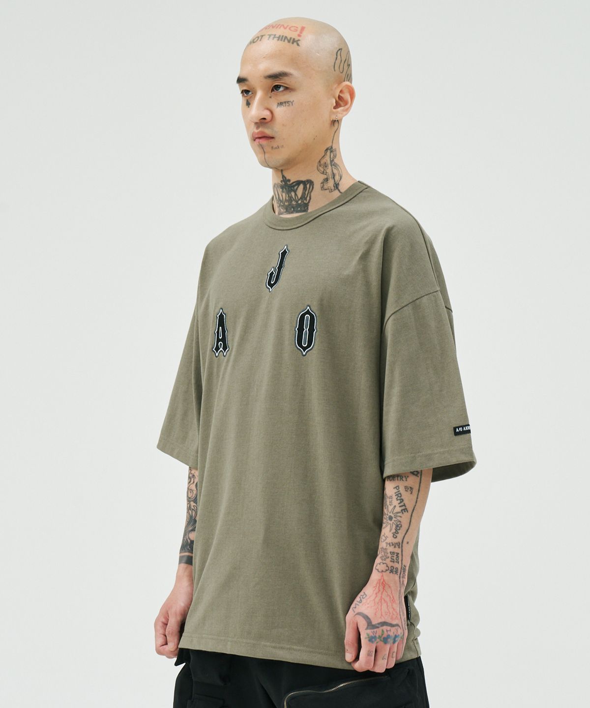 아조바이아조(AJOBYAJO) Diamond Logo T-Shirt [KHAKI]