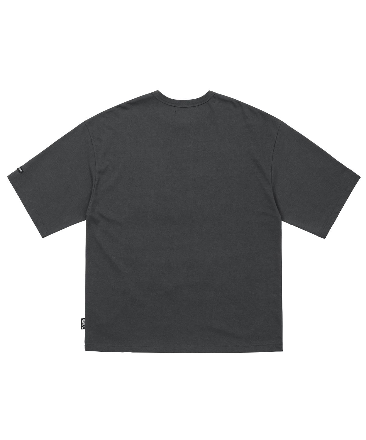 아조바이아조(AJOBYAJO) Shadow Boxing Applique T-Shirt [CHARCOAL]