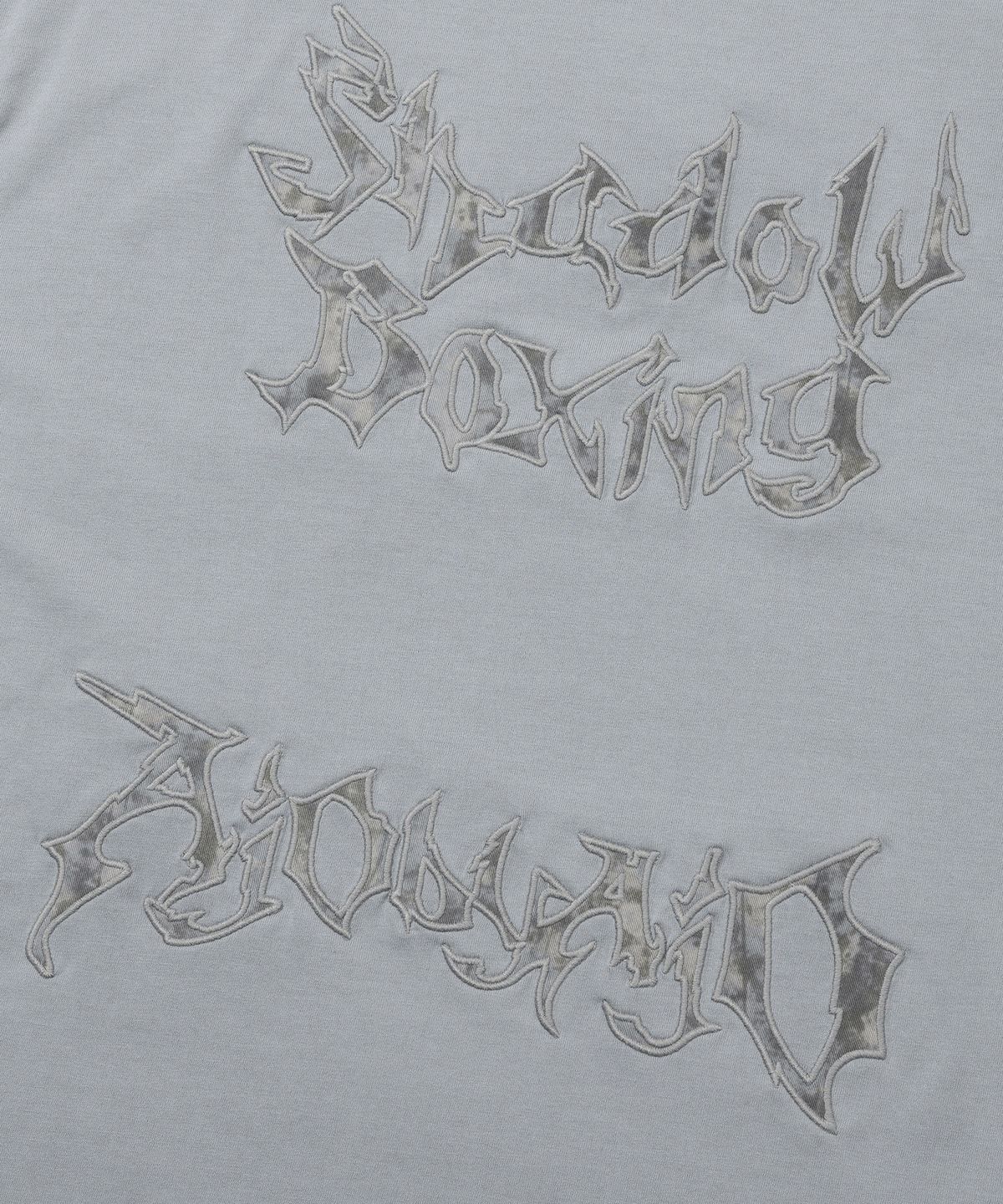 아조바이아조(AJOBYAJO) Shadow Boxing Applique T-Shirt [GREY]
