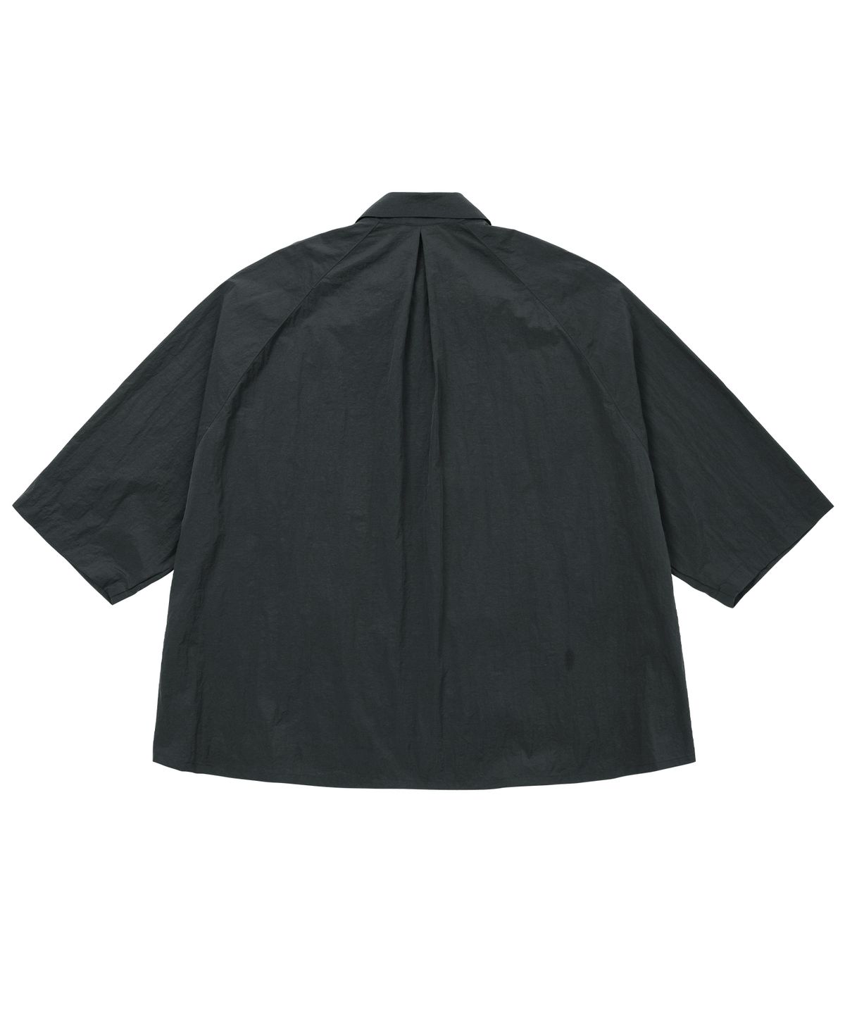 아조바이아조(AJOBYAJO) Nylon Cape Shirt [CHARCOAL]