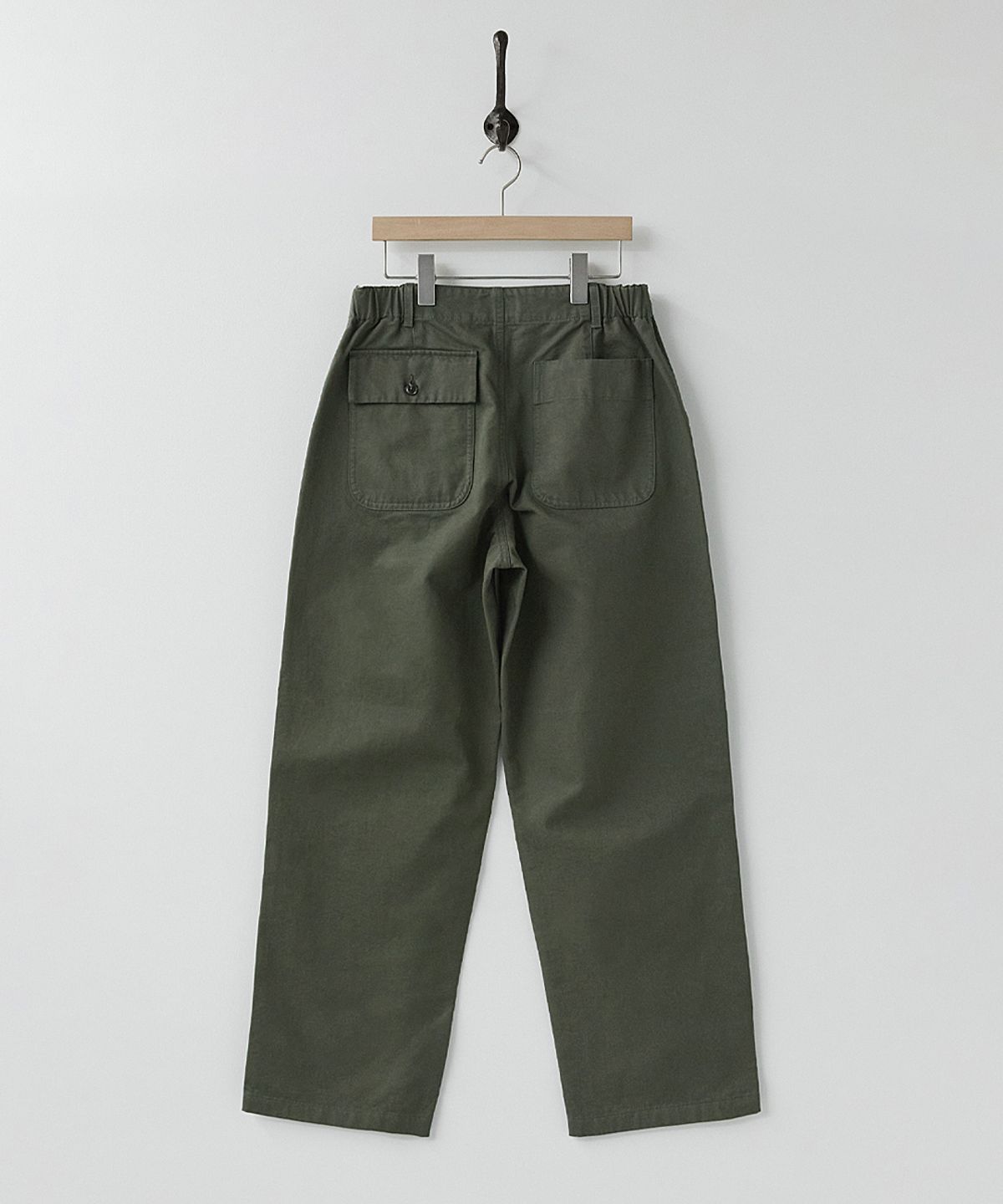 러프사이드(ROUGHSIDE) Elastic Fatigue Pants Dark Olive