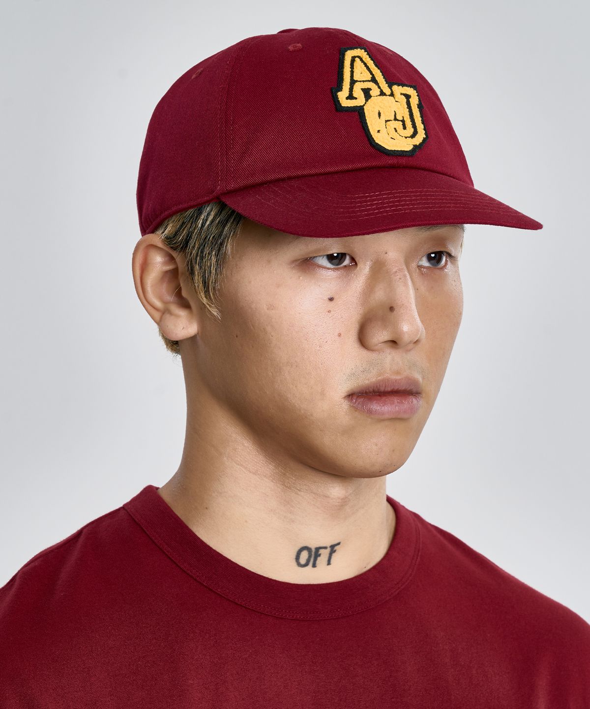 아조바이아조(AJOBYAJO) [PBA] Smile AJO Cap [BURGUNDY]