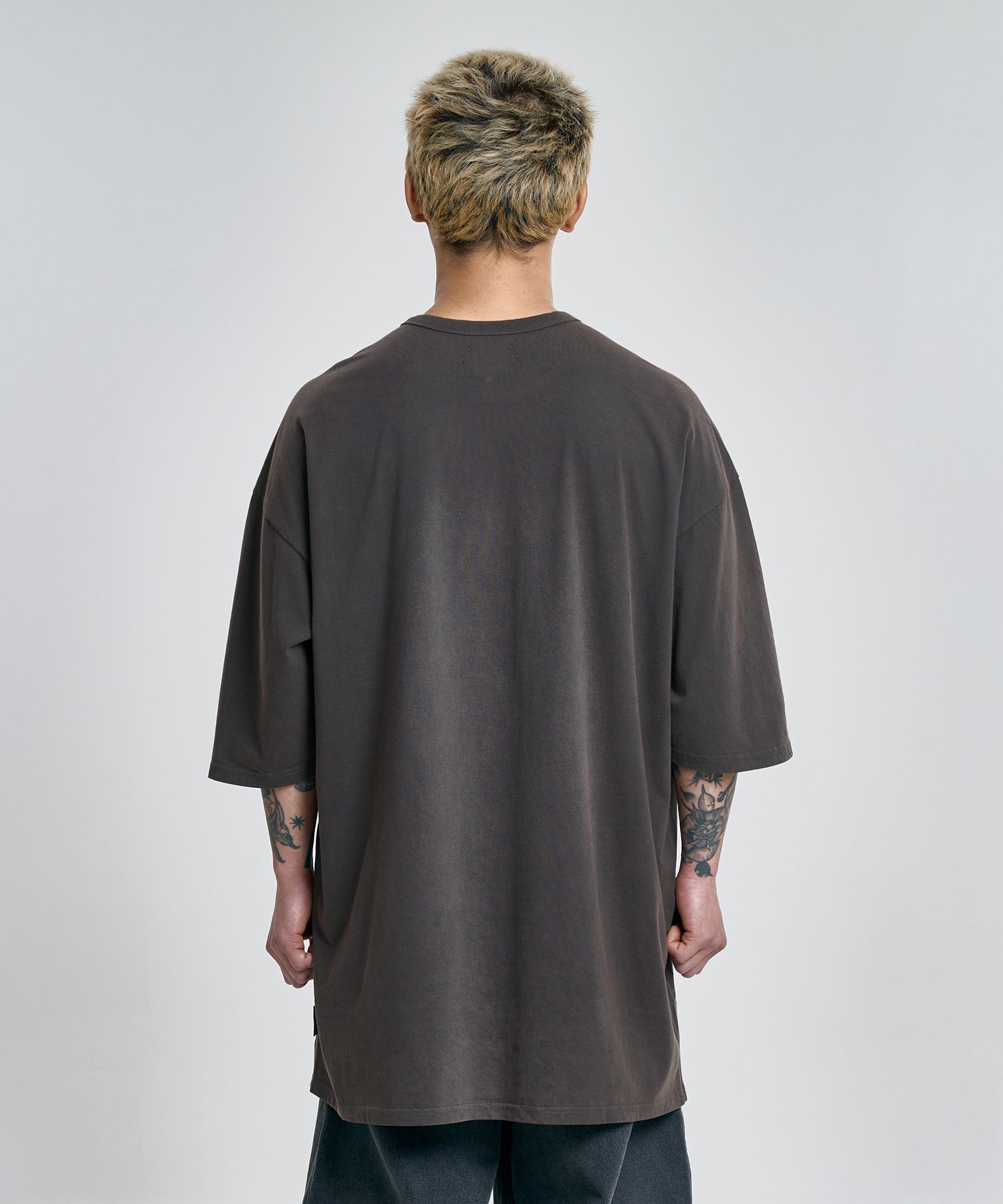 MUSINSA | AJOBYAJO [PBA] DBOF Collage T-Shirt [CHARCOAL]