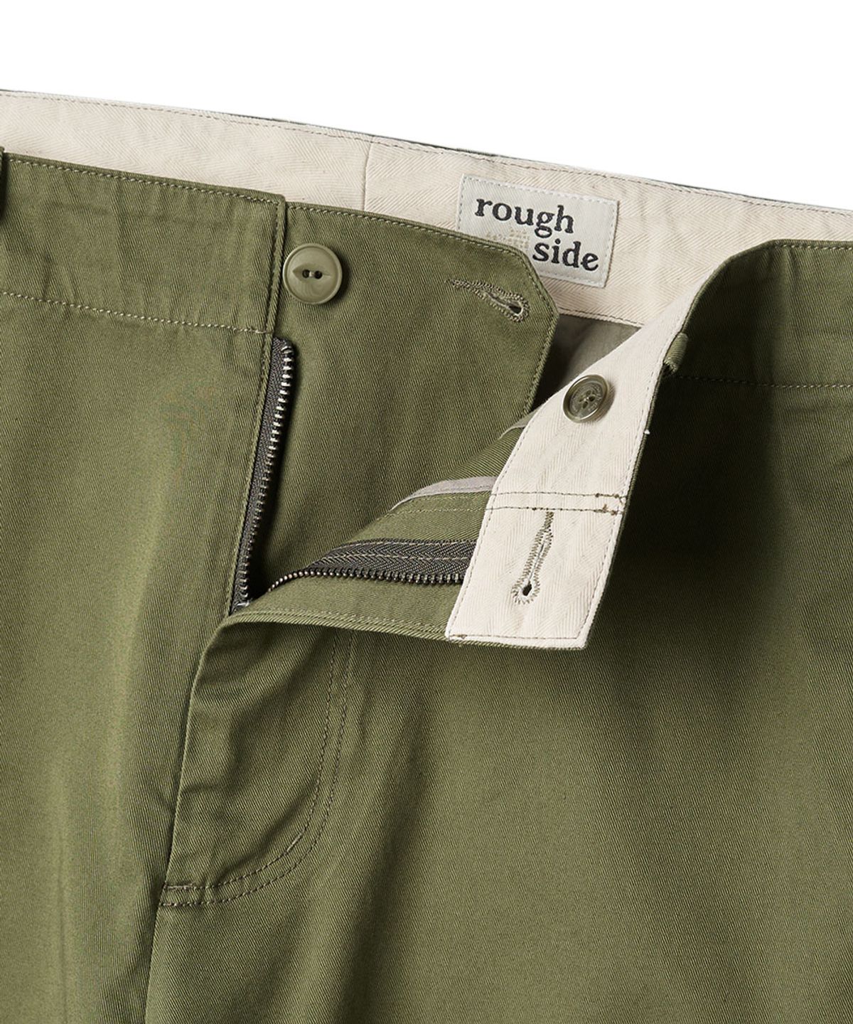 러프사이드(ROUGHSIDE) Regular Chino Pants Olive