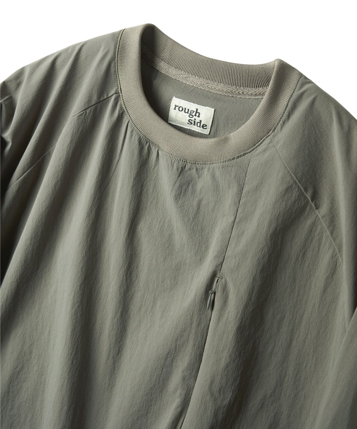 러프사이드(ROUGHSIDE) Camper PullOver Shirt Light Olive
