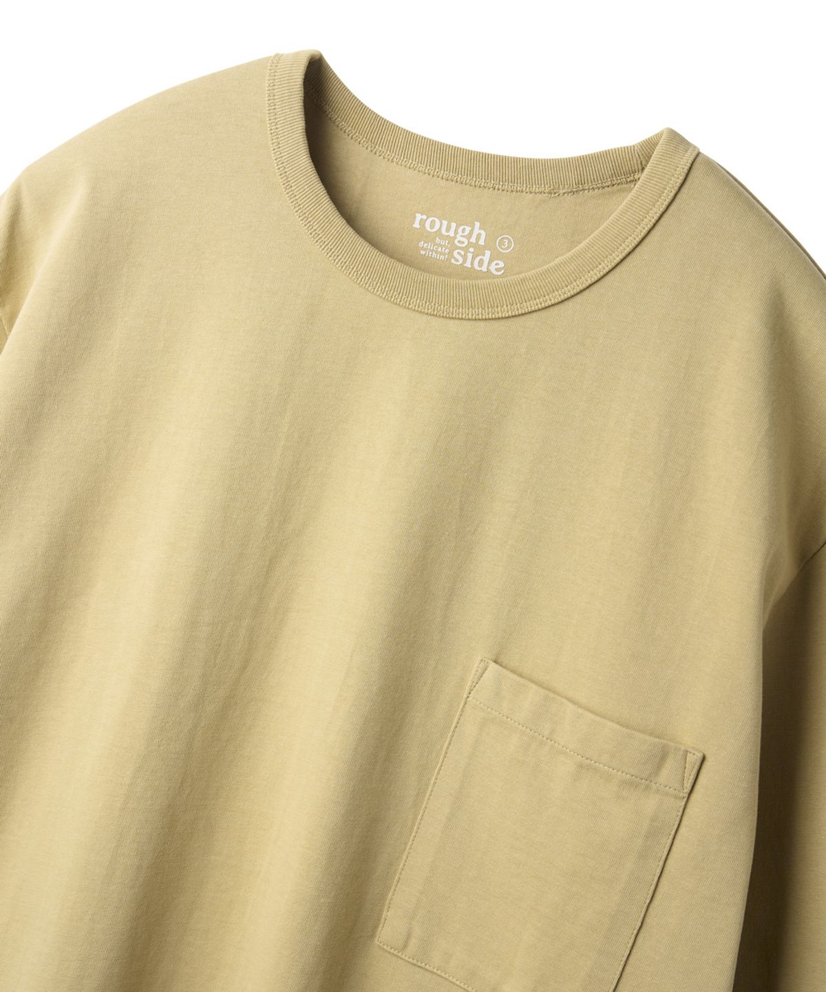 러프사이드(ROUGHSIDE) Primary Half Sleeve Mustard